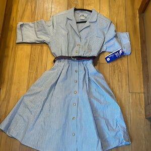 Seersucker vintage dress with tags